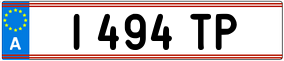 Trailer License Plate